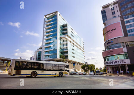 Stadtbild von Sandton City Central Business District. Stockfoto