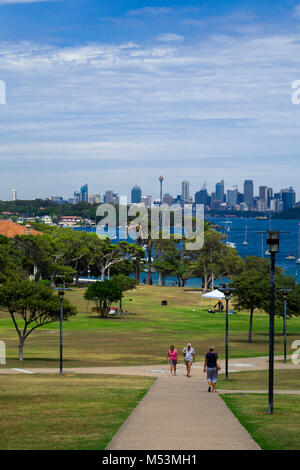 Robertson Park, Watsons Bay, den Hafen von Sydney, New South Wales, Australien Stockfoto