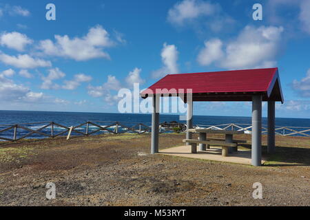 Azoren (Portugal) Küste Landschaft der Insel Sao Miguel (St. Michael) Stockfoto