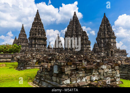 Prambanan Tempel in der Nähe von Yogyakarta auf der Insel Java - Indonesien Stockfoto