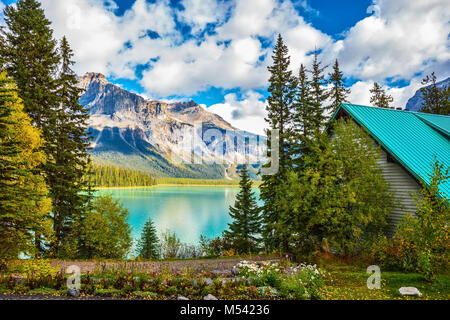 Camping am See Emerald Stockfoto