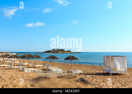 Isola delle Correnti Capo Passero Strand Stockfoto