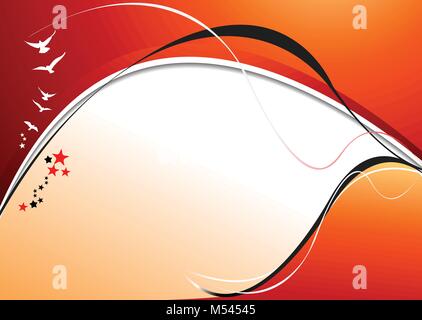 Orange Gelb abstrakt Hintergrund. Vector Illustration Stock Vektor