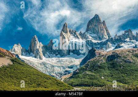 Fitz Roy Berg, El Chalten, Patagonien, Argentinien Stockfoto