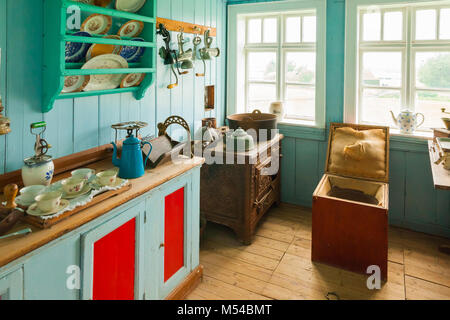 Haus Küche in skogar Museum Island Stockfoto