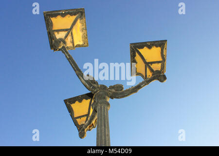 Alte vintage Metall street lamp Stockfoto