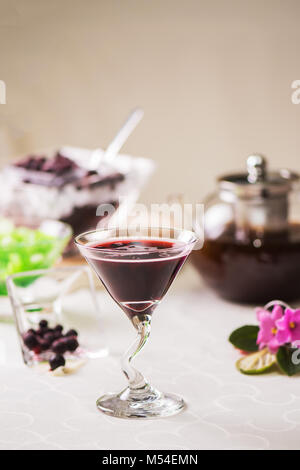 Von Johannisbeere Cocktail Stockfoto