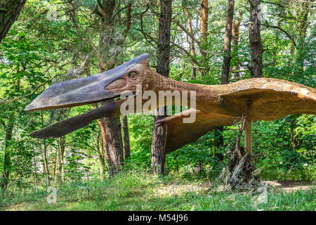 Quetzalcoatlus Dinosaurier in Lebensgröße Stockfoto