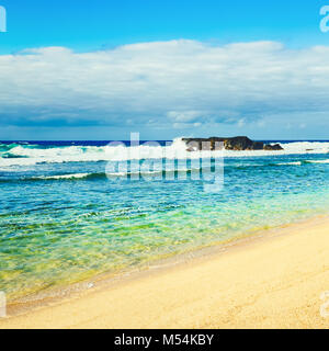 Gris Strand am Tageszeit. Mauritius. Stockfoto