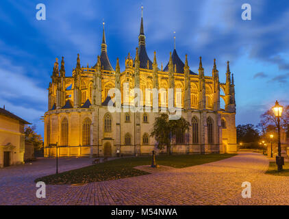 St Barbara Kirche in der Stadt Kutna Hora - Tschechische Republik Stockfoto