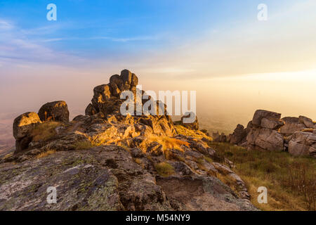 Festung im Dorf Monsanto - Portugal Stockfoto