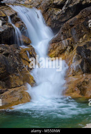 Añisclo Canyon (Huesca) Spanien, Pyrinees Berge, Winter Stockfoto