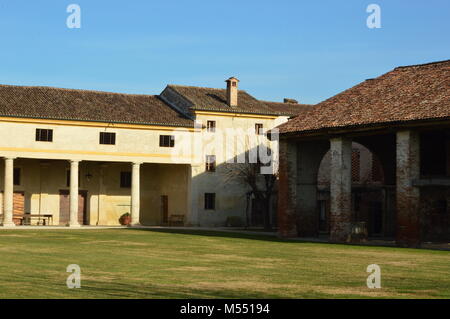 Villa Saraceno, von Andrea Palladio entworfen, Italien Stockfoto