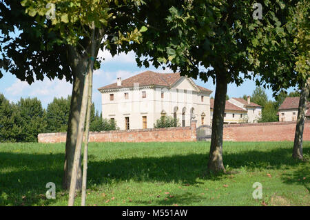 Villa Saraceno, von Andrea Palladio entworfen, Italien Stockfoto