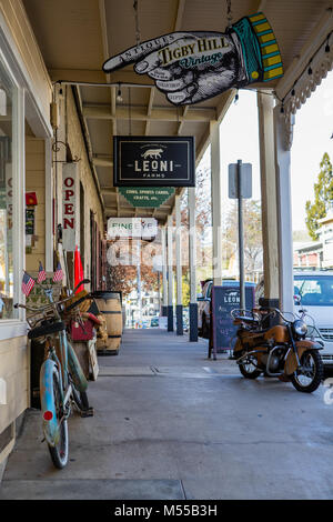 Sutter Creek, Kalifornien. Stockfoto