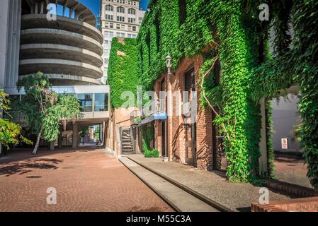 Spokane Washington City Skyline und Straßen Stockfoto