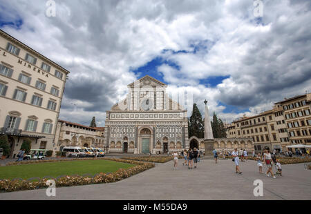 Florenz (Firenze), 28. JULI 2017 - die Kirche Santa Maria Novella in Florenz (Firenze), Toskana, Italien. Stockfoto