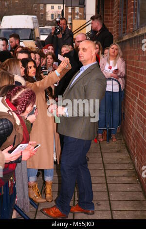 Newcastle upon Tyne, Großbritannien. 20.. Februar 2018. Pop Star Cheryl (Cheryl-Fernandez-Versini) Eröffnung des Prince's Trust und des Cheryl's Trust Centers. Newcastle upon Tyne, Großbritannien, Februar 20. 2018, Credit: DEW/Alamy Live News Stockfoto