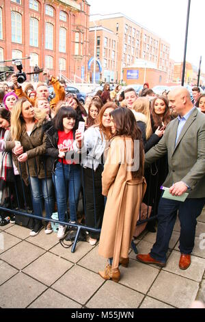 Newcastle upon Tyne, Großbritannien. 20.. Februar 2018. Pop Star Cheryl (Cheryl-Fernandez-Versini) Eröffnung des Prince's Trust und des Cheryl's Trust Centers. Newcastle upon Tyne, Großbritannien, Februar 20. 2018, Credit: DEW/Alamy Live News Stockfoto