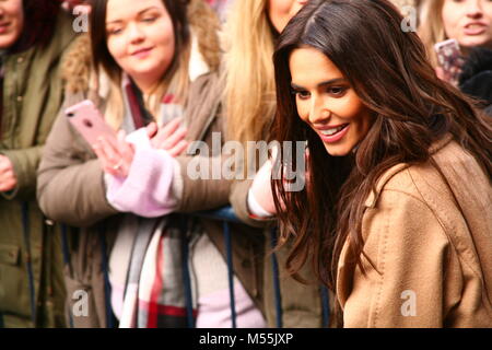 Newcastle upon Tyne, Großbritannien. 20.. Februar 2018. Pop Star Cheryl (Cheryl-Fernandez-Versini) Eröffnung des Prince's Trust und des Cheryl's Trust Centers. Newcastle upon Tyne, Großbritannien, Februar 20. 2018, Credit: DEW/Alamy Live News Stockfoto