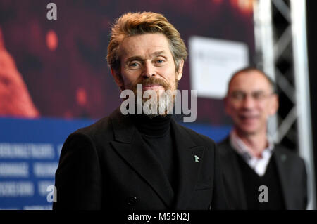 Willem Dafoe während des Goldenen Ehrenbären Pressekonferenz auf der 68. Internationalen Filmfestspiele Berlin/Berlinale 2018 im Hotel Grand Hyatt am 20. Februar 2018 in Berlin, Deutschland. Stockfoto