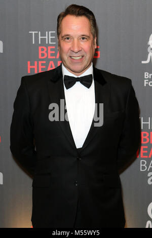 London, Großbritannien. 20 Feb, 2018. David Seaman besucht die British Heart Stiftungen Topangebote Kugel an der Guildhall, London, UK. 20. Februar 2018 Credit: Martin Evans/Alamy leben Nachrichten Stockfoto