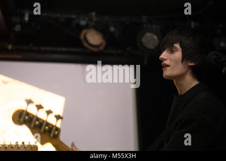 London, Großbritannien. 20 Feb, 2018. Husky Loops live auf der Bühne des Lexington in London. Foto Datum: Dienstag, 20. Februar 2018. Foto: Roger Garfield/Alamy Credit: Roger Garfield/Alamy leben Nachrichten Stockfoto