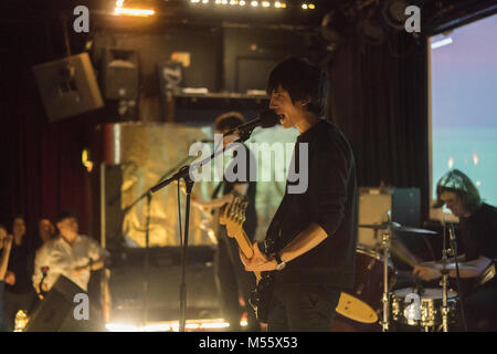 London, Großbritannien. 20 Feb, 2018. Husky Loops live auf der Bühne des Lexington in London. Foto Datum: Dienstag, 20. Februar 2018. Foto: Roger Garfield/Alamy Credit: Roger Garfield/Alamy leben Nachrichten Stockfoto