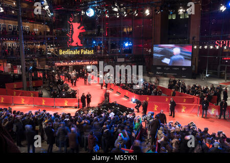 Berlin, Deutschland. 20 Feb, 2018. Roten Teppich des 'Don't Sorge, er bisher nicht bekommen zu Fuß' Premiere auf der 68. Internationalen Filmfestspiele Berlin/Berlinale 2018 im Berlinale-Palast am 20. Februar 2018 in Berlin, Deutschland. Credit: Geisler-Fotopress/Alamy leben Nachrichten Stockfoto