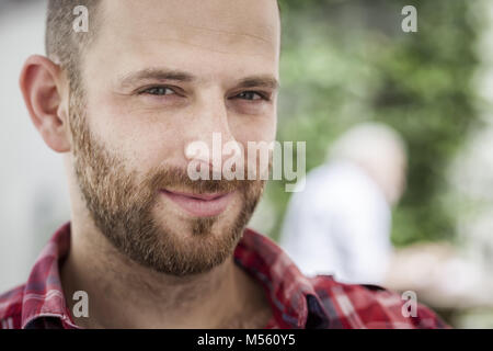 Männliche Portrait mit Bart Stockfoto