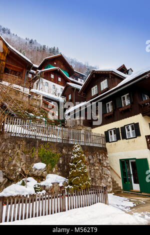 Ortschaft Hallstatt am See - Salzburg-Österreich Stockfoto