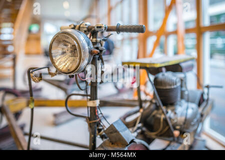 Alten Bahnhof Trolley in Flamsbana Railway Museum Stockfoto