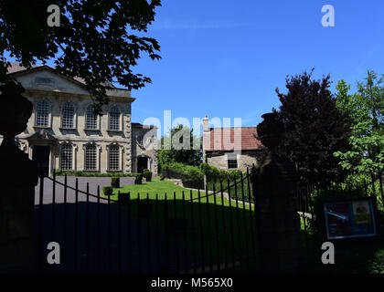 Blick auf den historischen Turm Lane Kapelle, Frome, Somerset, England Stockfoto