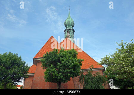 Kirche St. Bartholomäus in Wesselburen Stockfoto