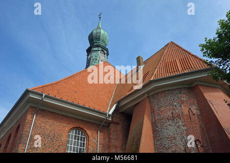 Kirche St. Bartholomäus in Wesselburen Stockfoto