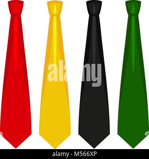 Cartoon Symbol poster Mann Vater Papa Tag klassische Krawatte Hipster. Stock Vektor