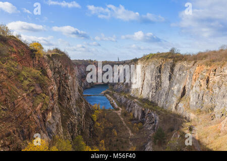 Canyon Velka Amerika in der Tschechischen Republik Stockfoto