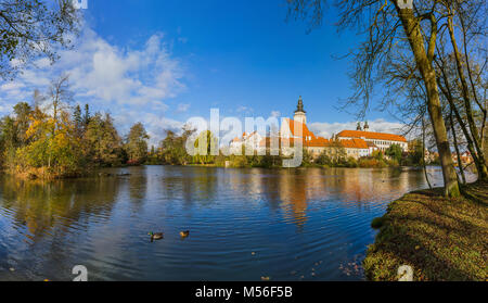 Telc schloss in der Tschechischen Republik Stockfoto