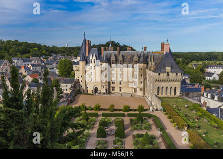 Langeais Schloss an der Loire - Frankreich Stockfoto