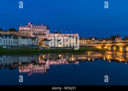 Schloss Amboise an der Loire - Frankreich Stockfoto