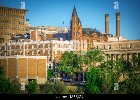 Szenen um spokane Washington Downtown Stockfoto