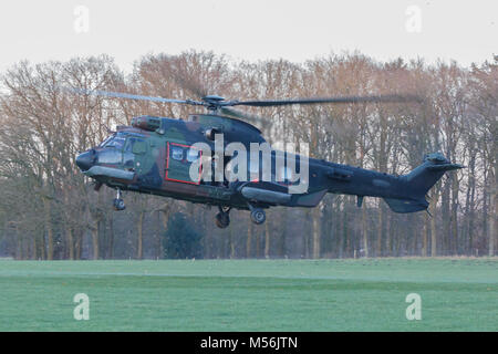 Olst Feb 13 2018 Hubschrauber Übung Stockfoto