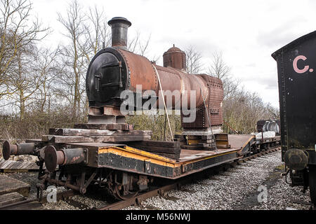 Eine der (20) Bilder im Zusammenhang mit der externen Blick auf Relikte an der Buckinghamshire Railway Centre, Quainton. Eine Restaurierung ist hier gesehen. Stockfoto