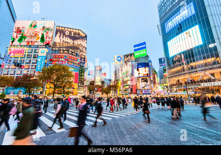 Shibuya Crossing Tokyo Japan Hachiko Square Stockfoto