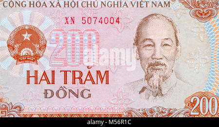 Vietnam 200 200 Dong Bank Note Stockfoto