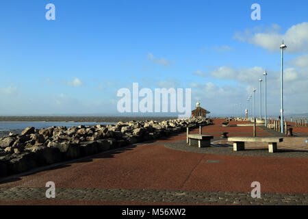 Stein Mole in Morecambe an der Küste von Lancashire, Großbritannien Stockfoto