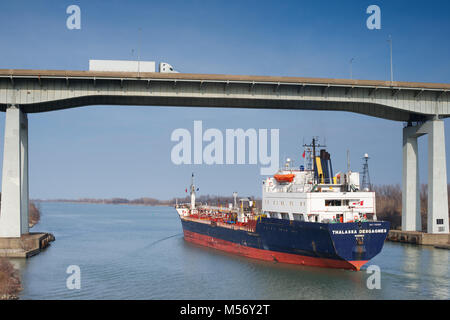 Thalassa Desgagnes See Frachter durch die Welland Canal Stockfoto