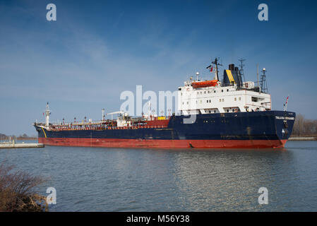 Thalassa Desgagnes See Frachter durch die Welland Canal Stockfoto