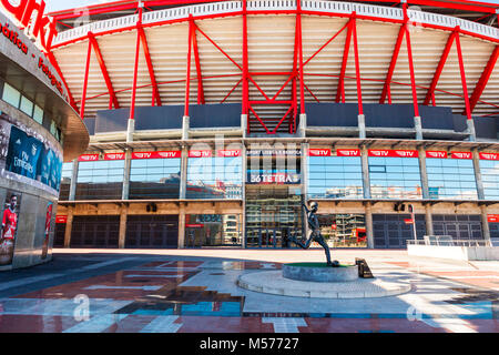 Sport Lisboa e Benfica, eine Premier League portugiesische Sports Club in Estdio da Luz in Lissabon, Portugal. Stockfoto