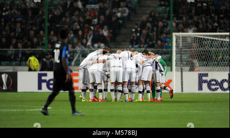 Warschau, Polen - 22. OKTOBER 2015: UEFA Europa League Gruppenphase Legia Warschau Club Brugge Belgien o/p: Legia Stockfoto